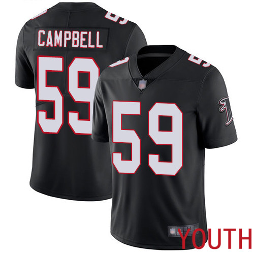 Atlanta Falcons Limited Black Youth De Vondre Campbell Alternate Jersey NFL Football #59 Vapor Untouchable->youth nfl jersey->Youth Jersey